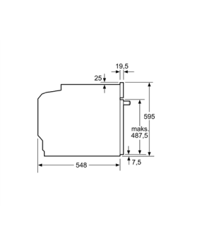 Bosch | Oven | HBG5375B0S | 71 L | Electric | Hydrolytic | Mechanical control | Height 59.5 cm | Width 59.4 cm | Black