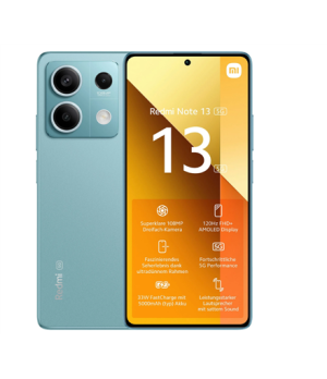 Xiaomi | Redmi | Note 13 | Ocean Teal | 6.67 " | AMOLED | 1080 x 2400 pixels | Mediatek | Dimensity 6080 | Internal RAM 8 GB | 2