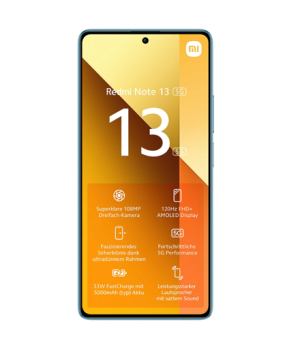 Xiaomi | Redmi | Note 13 | Ocean Teal | 6.67 " | AMOLED | 1080 x 2400 pixels | Mediatek | Dimensity 6080 | Internal RAM 8 GB | 2