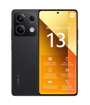 Xiaomi Redmi Note 13 (Graphite Black) Dual SIM 6.67“ AMOLED 1080x2400/2.4GHz&2.0GHz/128GB/6GB RAM/Android13/5G,MZB0FPBEU | Xiaom