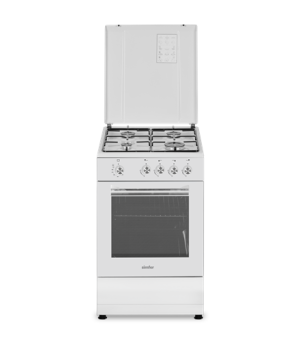 Simfer | Cooker | 4401SGRBB | Hob type Gas | Oven type Gas | White | Width 50 cm | Depth 55 cm | 49 L