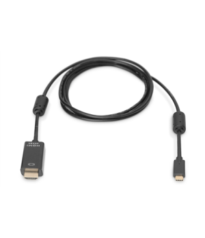 Digitus USB Type-C adapter cable, Type-C to HDMI A M/M, 2.0m, 4K/60Hz, 18GB, bl, gold | Digitus | AK-300330-020-S | USB-C to HDM