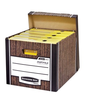 Archyvinė dėžė FELLOWES Woodgrain, 325 x 285 x 385 mm, (pak. -2 vnt.)