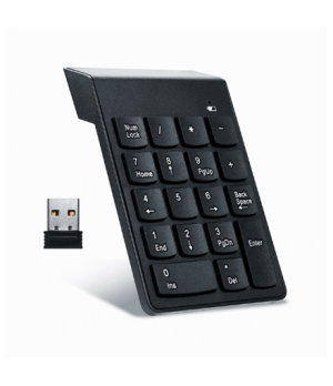 Gembird | Numeric keypad | KPD-W-02 | Numeric keypad | Wireless | N/A | Black