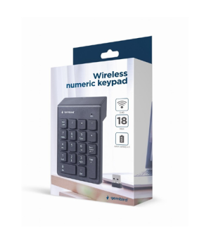 Gembird | Numeric keypad | KPD-W-02 | Numeric keypad | Wireless | N/A | Black