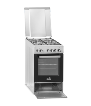 Simfer | Cooker | 5405SERGG | Hob type Gas | Oven type Electric | Stainless steel | Width 50 cm | Electronic ignition | Depth 60