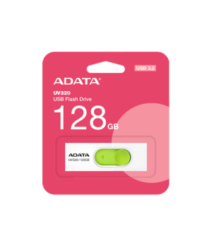 ADATA | USB Flash Drive | UV320 | 128 GB | USB 3.2 Gen1 | White/Green