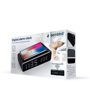 Gembird | Digital alarm clock with wireless charging function | DAC-WPC-01 | Wireless connection