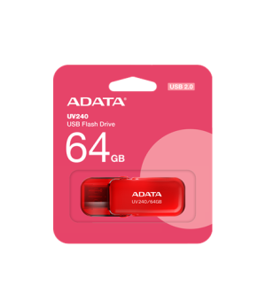 ADATA | USB Flash Drive | UV240 | 64 GB | USB 2.0 | Red