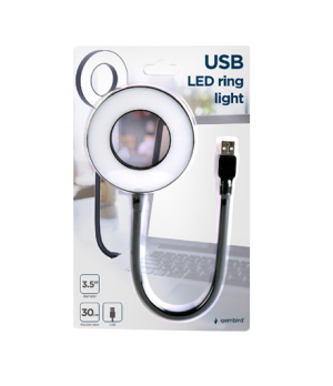 Gembird NL-LEDRING-01 USB LED ring light | White 6500K | N/A