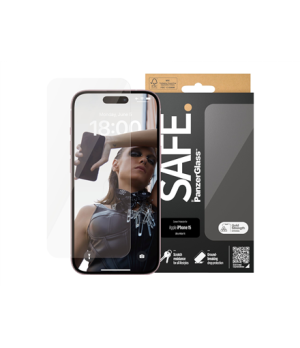 PanzerGlass | SAFE | Screen protector | Apple | iPhone 15 | Glass | Clear | Ultra-Wide Fit