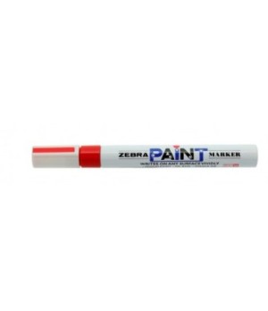 Markeris Zebra Paint 2mm, raudona