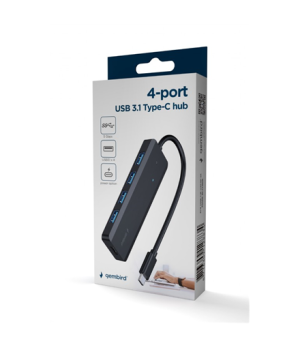 Gembird | 4-port USB 3.1 (Gen 1) Type-C Hub | UHB-CM-U3P4P-01