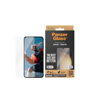 PanzerGlass | Screen protector | Samsung | Galaxy S24 | Polyethylene terephthalate (PET) | Transparent | Ultra-Wide Fit wA