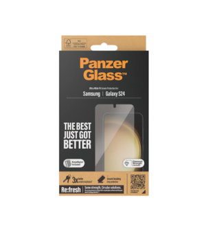 PanzerGlass | Screen protector | Samsung | Galaxy S24 | Polyethylene terephthalate (PET) | Transparent | Ultra-Wide Fit wA