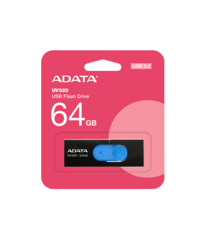 ADATA | USB Flash Drive | UV320 | 64 GB | USB 3.2 Gen1 | Black/Blue