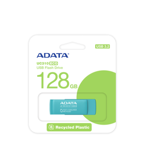 ADATA | USB Flash Drive | UC310 ECO | 128 GB | USB 3.2 Gen1 | Green