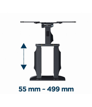 Gembird | Wall mount | WM-55ST-01 | Tilt, swivel, rotate | 32-55 " | Maximum weight (capacity) 32 kg | Black