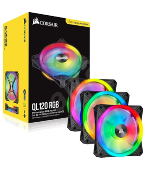 Corsair Triple Pack with Lighting Node CORE QL120 RGB 120mm PWM  Case fan