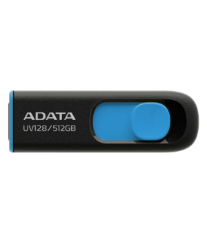 ADATA | USB Flash Drive | UV128 | 512 GB | USB 3.2 Gen1 | Black/Blue