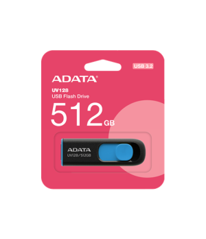 ADATA | USB Flash Drive | UV128 | 512 GB | USB 3.2 Gen1 | Black/Blue