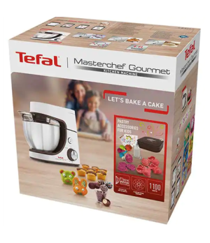 TEFAL | Masterchef Gourmet Food Processor | QB51K138 | 1100 W | Number of speeds 8 | Bowl capacity 4.6 L | White