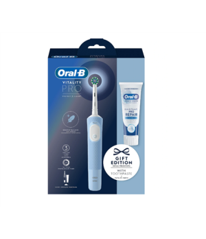 Oral-B | Electric Toothbrush + Toothpaste | Vitality Pro Protect X Clean | Rechargeable | For adults | Number of brush heads inc