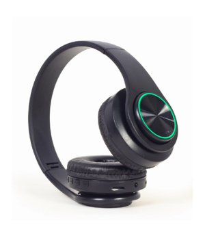 Gembird | Stereo Headset with LED Light Effects | BHP-LED-01 | Bluetooth | On-Ear | Wireless | Black