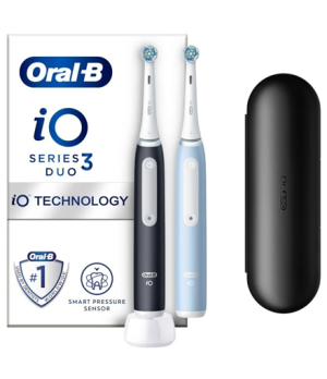 Oral-B | Electric Toothbrush Duo Pack | iO3 Series | Rechargeable | For adults | Number of brush heads included 2 | Number of te