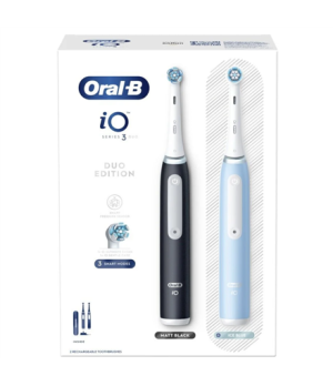 Oral-B | Electric Toothbrush Duo Pack | iO3 Series | Rechargeable | For adults | Number of brush heads included 2 | Number of te