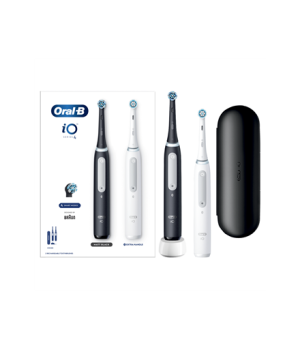 Oral-B | Electric Toothbrush Duo pack | iO4 Series | Rechargeable | For adults | Number of brush heads included 2 | Number of te