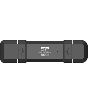 Portable External SSD | DS72 | 500 GB | N/A " | USB Type-A, USB Type-C 3.2 Gen 2 | Black