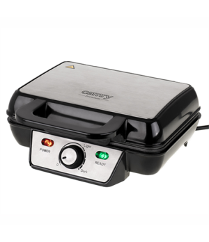 Camry | Waffle Maker | CR 3046 | 1600 W | Number of pastry 2 | Belgium | Black/Stainless Steel