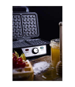 Camry | Waffle Maker | CR 3046 | 1600 W | Number of pastry 2 | Belgium | Black/Stainless Steel