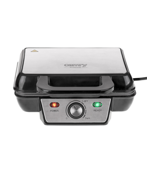 Camry | Waffle Maker | CR 3046 | 1600 W | Number of pastry 2 | Belgium | Black/Stainless Steel