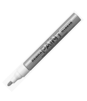 Permanentinis žymeklis ZEBRA PAINT MARKER, 3.0 mm, sidabrinis, aliejaus pagrindu