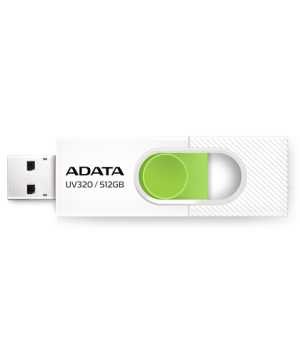 ADATA | USB Flash Drive | UV320 | 512 GB | USB 3.2 Gen1 | White/Green