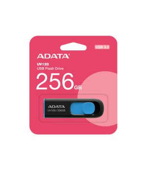 ADATA | USB Flash Drive | UV128 | 256 GB | USB 3.2 Gen1 | Black/Blue