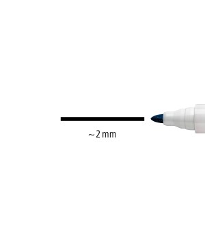 Žymeklis baltai lentai STAEDTLER LUMOCOLOR 351, 2 mm, MĖLYNA