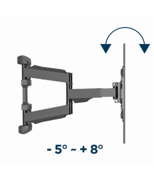 Gembird | Wall mount | WM-75ST-01 | Tilt, swivel, rotate | 32-75 " | Maximum weight (capacity) 45.5 kg | Black