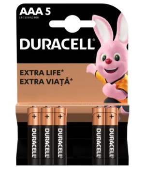 Baterijos DURACELL AAA 5 vnt.