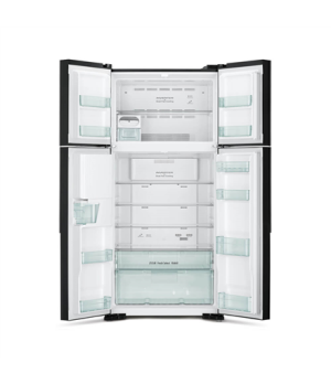 Hitachi | Refrigerator | R-W661PRU1 (GGR) | Energy efficiency class F | Free standing | Side by side | Height 183.5 cm | Fridge 