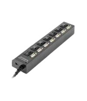 Gembird | Black | 7-port USB 2.0 | USB Hub