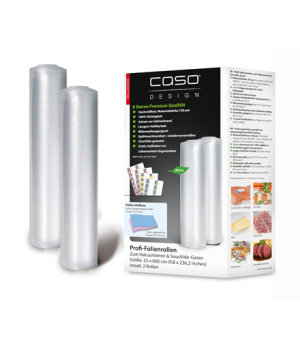 Caso | Foil Roll | 01225 | 2 | Dimensions (W x L) 25x600 cm | Transparent