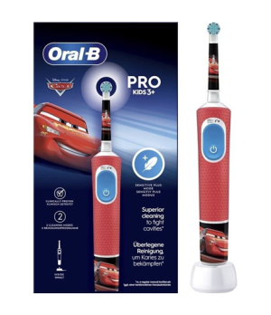 Oral-B | Vitality PRO Kids Cars | Electric Toothbrush | Rechargeable | For kids | Number of brush heads included 1 | Number of t