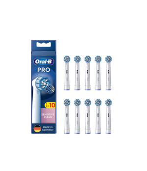 Oral-B | PRO refill Sensitive Clean | Replaceable Toothbrush Heads | Heads | For adults | Number of brush heads included 10 | Nu