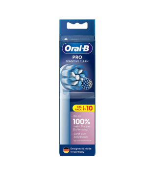 Oral-B | PRO refill Sensitive Clean | Replaceable Toothbrush Heads | Heads | For adults | Number of brush heads included 10 | Nu