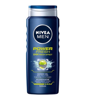 Dušo želė NIVEA Men, Power Fresh, 500 ml