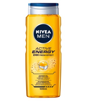 Dušo želė NIVEA Men, Active Energy, 500 ml