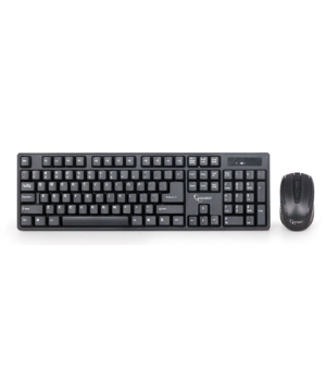 Gembird | Wireless Desktop Set | KBS-W-01_LT | Keyboard and Mouse Set | Wireless | Mouse included | US/LT | Black | Numeric keyp